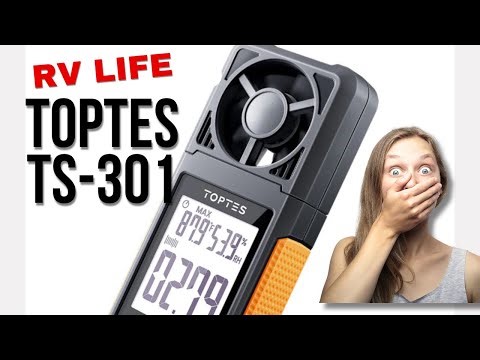 Best Budget Wind Speed Meter for RV & Outdoor || TOPTES TS-301 Anemometer Review || RV'ing with Luck