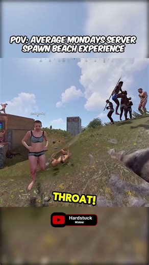 POV: The Spawn Beach Experience. 😂 #rust #gaming #rustpvp #rustconsole #rustgame #rustclips