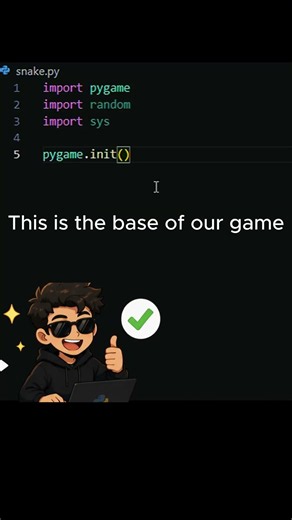 snake game in python day 1