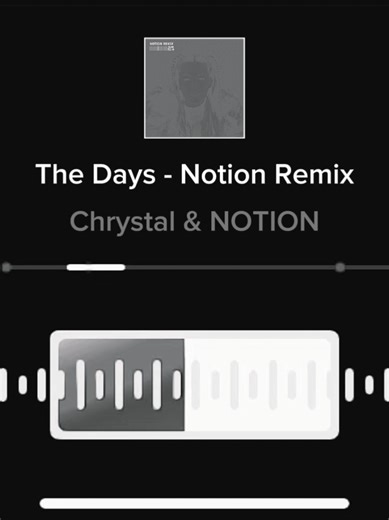 The Days - Notion Remix #trendformusic #fyp #thedays #chrystal #audioedit