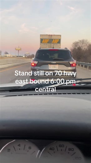 Standstill on 70 hwy east bound. #traffic #live #driving #daily