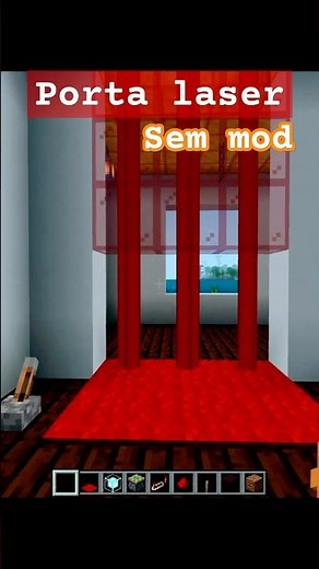 PORTA LASER SEM mod Minecraft #minecraft #minecrafttutorial #ozgplays