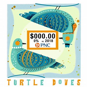 After years of stability, the price of two Turtle Doves plunged 20 percent in the 2019 #ChristmasPriceIndex. How did the other gifts fare? Learn More. https://pnc.co/2skxTn0 | PNC
