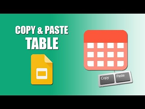 How to copy and paste a table in google slides without losing formatting