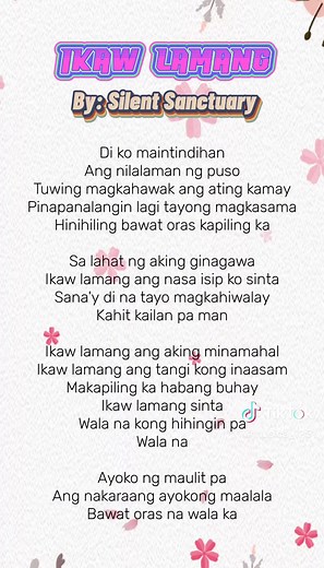 Ikaw Lamang by Silent Sanctuary - Lyrics