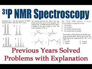 31-P NMR Spectroscopy | Solved Problems | Inorganic Spectroscopy