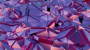 abstract 3d rendering of a purple and pink background