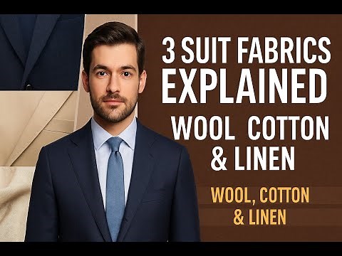3 Suit Fabrics Explained: Wool, Cotton & Linen | Best Beginner Suit Guide 2025