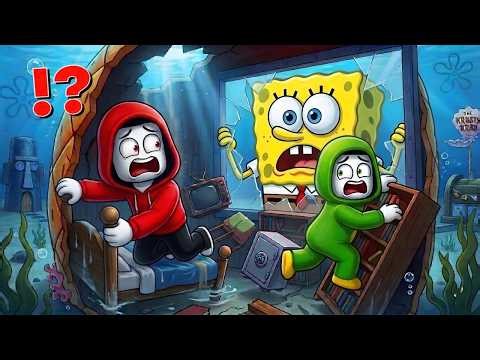 JJ & Mikey TRAPPED in Bikini Bottom Survival! | Roblox Spongebob