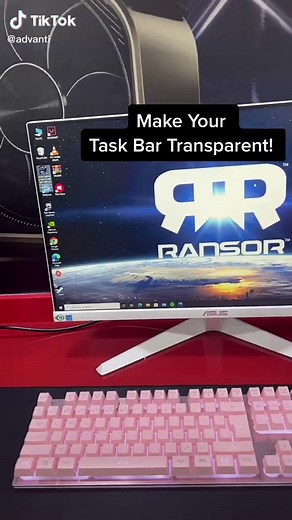 Make Your Task Bar Transparent on Windows PC!