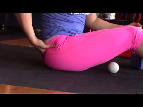 Using a Lacrosse Ball for Tight Glute Medius - Huntington Beach Sports Chiropractor Doctor