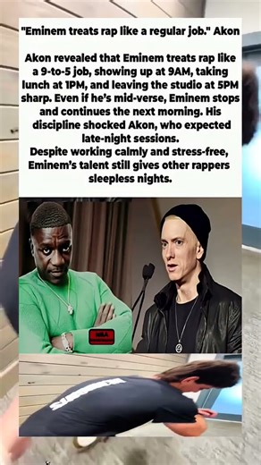 😲💼 Akon Reveals Eminem Treats Rap Like a 9-to-5 Job! #shorts #eminem #akon #music