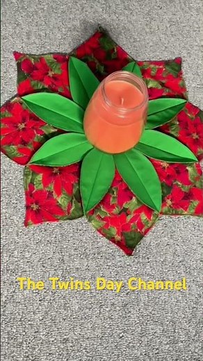 sewing patterns/table topper sewing tutorial/holidays sewing craft/DIY sewing fabric centerpiece