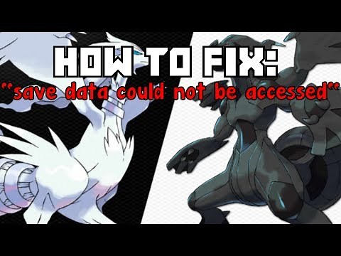 *NEW* No$GBA: How to fix " save data cannot be accessed" error for Pokemon Black / White