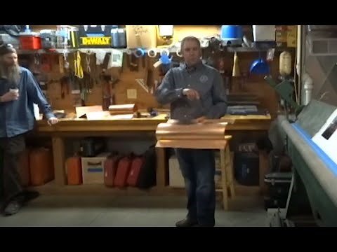 Making Curved Copper Flashings on a Brake