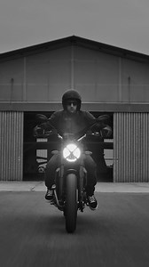 The road glows under the moonlight.​ Every sound fades except the one that matters.​ You, your bike, the night.​ ​ #ScramblerDucati #IconDark | Scrambler Ducati