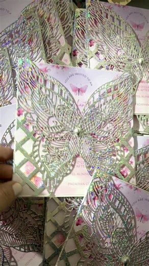 Enchanting Butterfly Debut Invitations