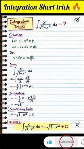 Integration in 5 Seconds ⚡ Class 12 Maths Best Shortcut Ever