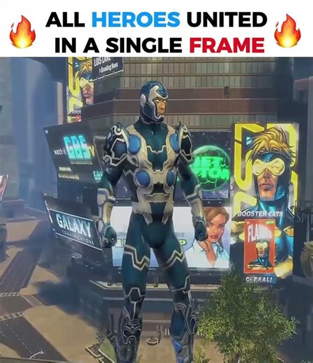 All Heroes Gathered for One Moment 🔥🦾 #shortsfeed #batman #gaming