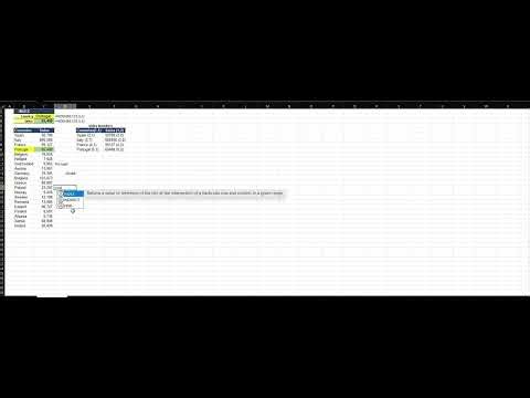 INDEX Formula in Excel | Find Countries Easily | Excel Tutorial for Beginners
