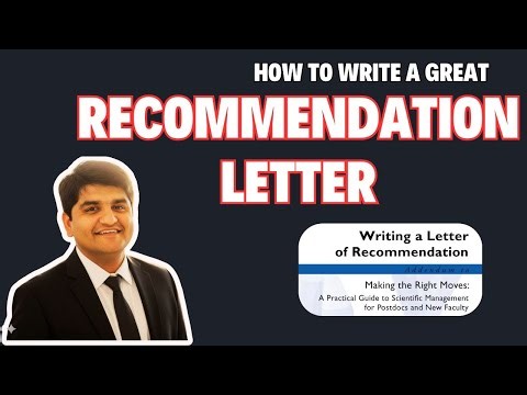 How to write a great Recommendation letter