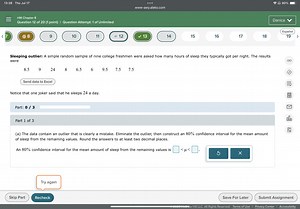 A simple random sample of nine college freshmen were asked how ... | Filo
