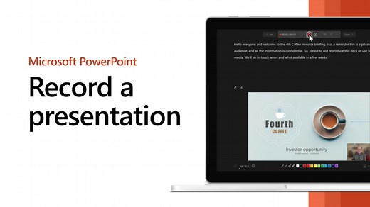 Enregistrer un diaporama avec une narration et un minutage des diapositives