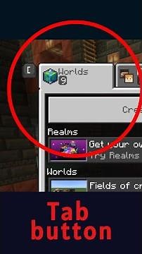 A GUIDE for Tab Button Textures | #minecraft #texturepack #ui #bedrock #shorts
