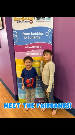 Meet the Fairbank Family! 🏊‍♂️ They began swim lessons inspired by a family member’s past at Safesplash and have stayed because their kids love it. Our friendly, patient instructors create a fun and comfortable environment. Dominik and Stephone are water enthusiasts! 💙 Are your kids ready to make a splash? #SafeSplash #SwimmingFamily #Lifeskill | SafeSplash Swim School - Holland