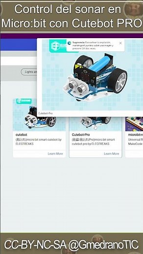 Simple practice with CutebotPRO and SONAR - Micro:bit
