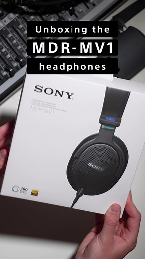 Professional Sony Studio Monitor Headphones - MDR-MV1