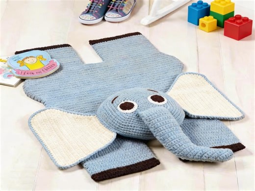 Elephant Crochet Rug Pattern | Beginner Friendly | PDF Instant Download - Etsy