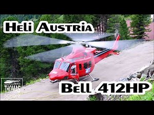 Heli Austria | Bell 412HP | OE-XWT | Helicopter | Takeoff & Landing | Heli Tirol