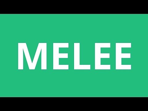 How To Pronounce Melee - Pronunciation Academy