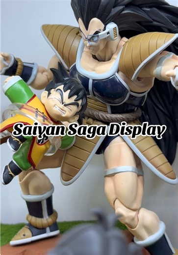 Saiyan Saga SHF Display Featuring Iconic Action Figures