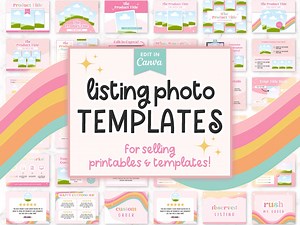 Etsy Listing Templates for Digital Products, Etsy Listing Mockup Photos Printables, Etsy Digital Product Mockup, Etsy Shop Listing Template - Etsy