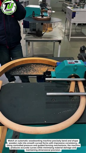 Amazing Automatic Wood Rod Bending Machine | Smart Woodworking Technology