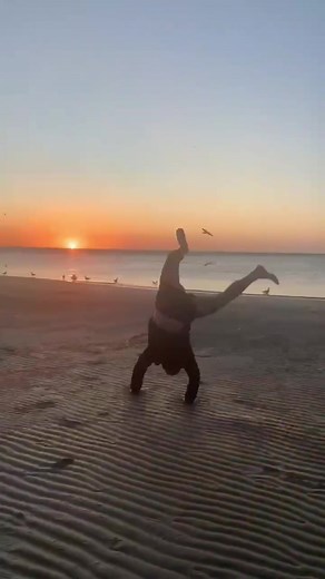 Cute Kid Gymnastics Showdown at the Beach