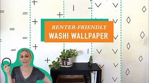 Design a renter-friendly accent wall using washi tape