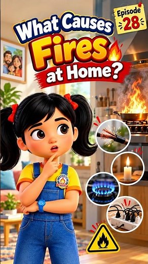 Home Fire Safety for Kids: Common Causes of Fire & How to Stay Safe! | Safety First