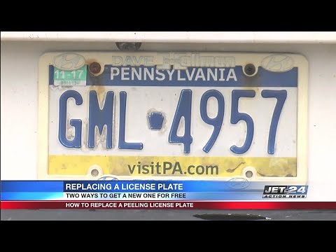 PennDOT explains process for replacing peeling license plates