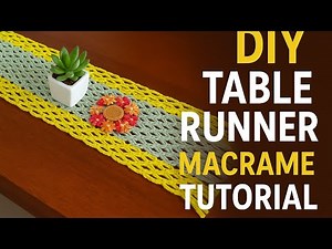 #viralvideo #DIY Macrame Table Runner | Easy Tutorial##vlog##🙃💫💫💫
