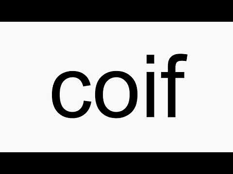 How to pronounce coif