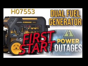 FIRMAN H07553 9400W Generator Dual Fuel Overview