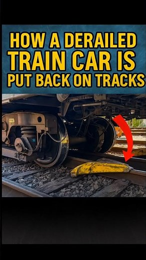 How They Put a Derailed Train Back on Track 🚆🛠️.
