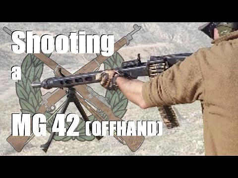 Shooting a MG42 (Offhand)