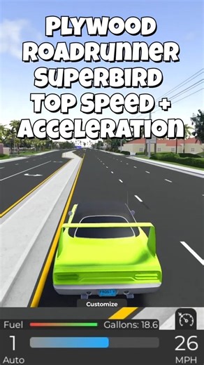 Plywood Roadrunner Superbird Top Speed + Acceleration | SWFL