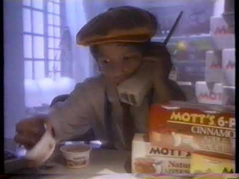 1987 Mott's Apple Sauce "I Got The Mott's" TV Commercial