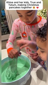18K views · 305 reactions | Khloe Kardashian’s children, True and Tatum, recently took over the kitchen to make delicious Christmas special pancakes 勺 #khloekardashian #truethompson #kardashiankids | Star Struck | Facebook