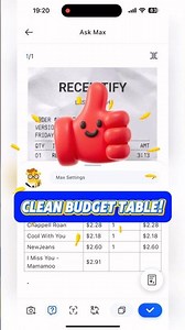 Instant Receipt Scan → Clean Budget Table! The Easiest Money-Tracking Hack You’ll Ever Use